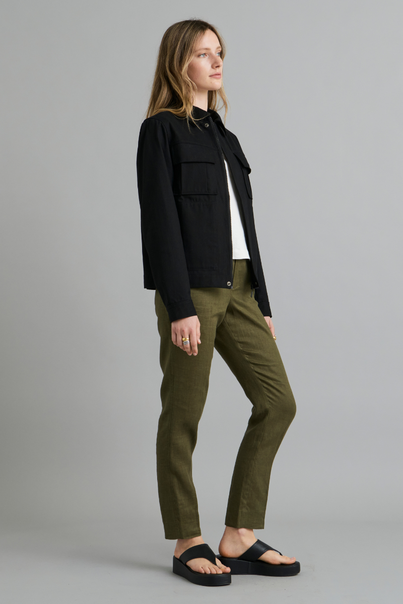 Khaki Osakie GenderU Linen Pants