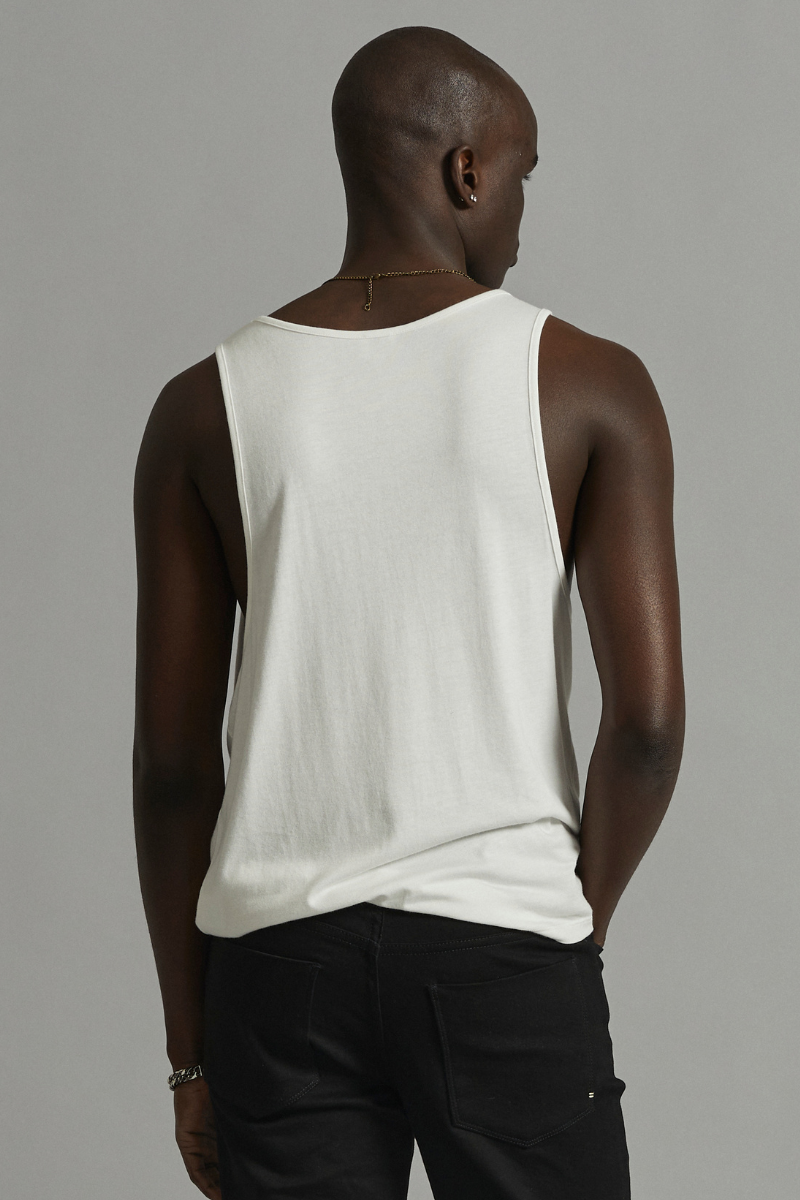 Off-White Arlo Bamboo Cotton Tank