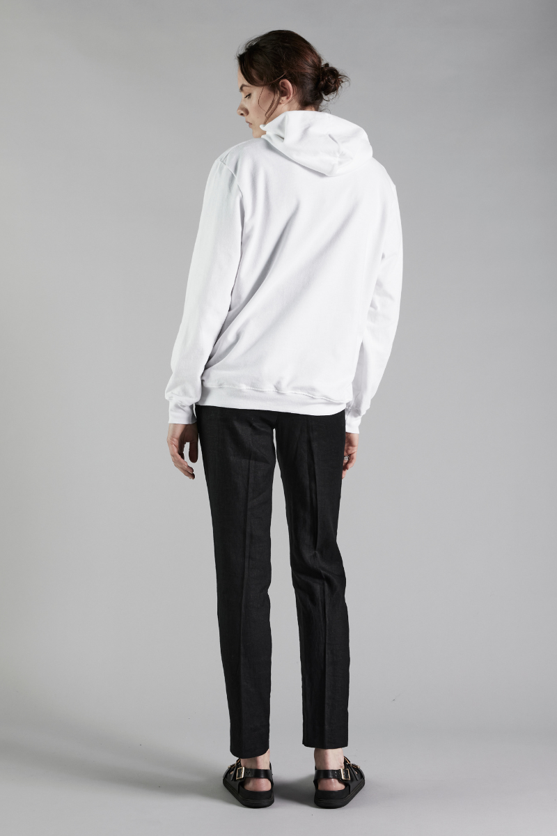 White Circular Cotton GenderU Hoodie