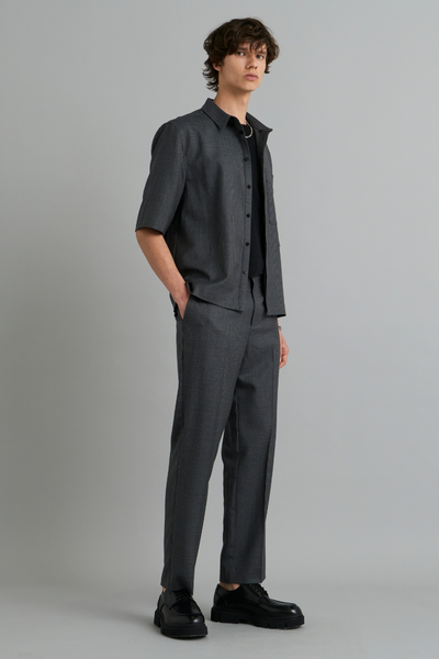 Graphite Check Adie Wool Pants