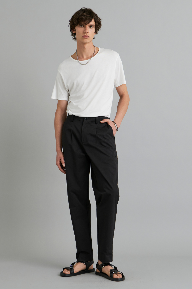 Black Osakie Cotton GenderU Pants