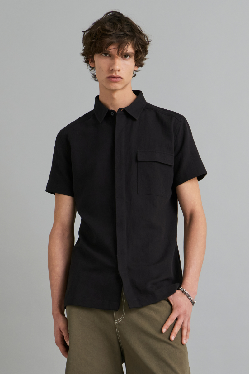 Black Samson Slim Shirt