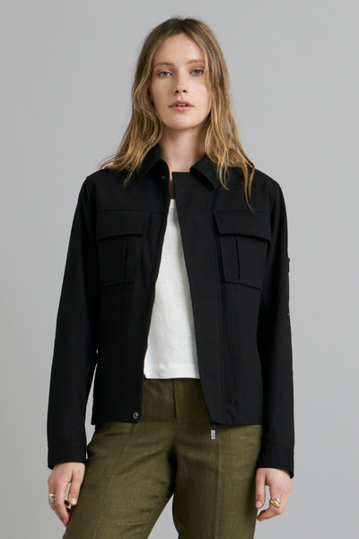 Black Bunker Cotton GenderU Jacket