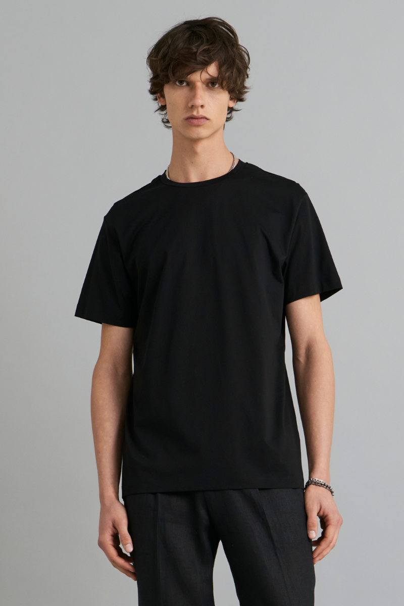 Black Tait Mercerised Cotton Tee