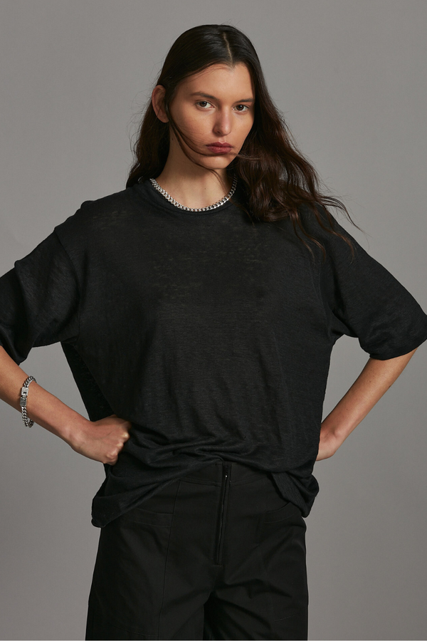 Black Cass GenderU Hemp Tee