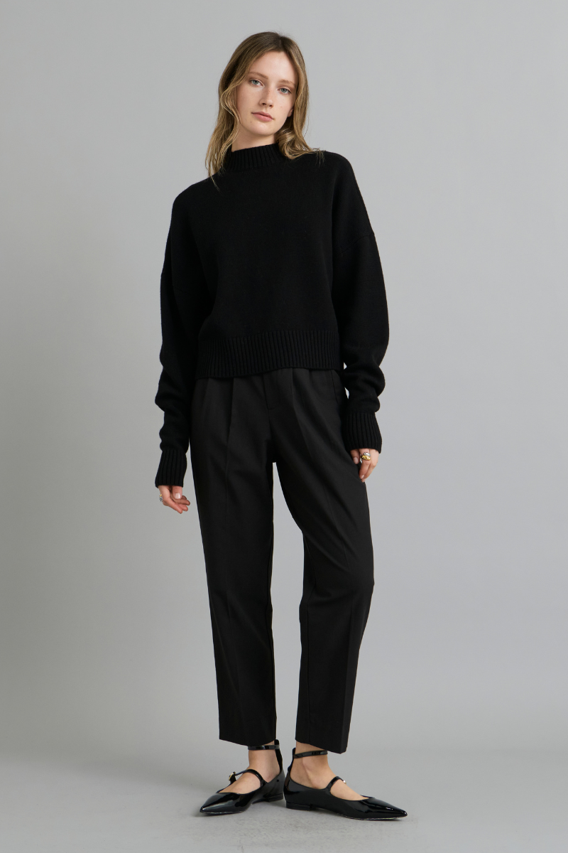 Black Bowie GenderU Tencel Rayon Cotton Pants