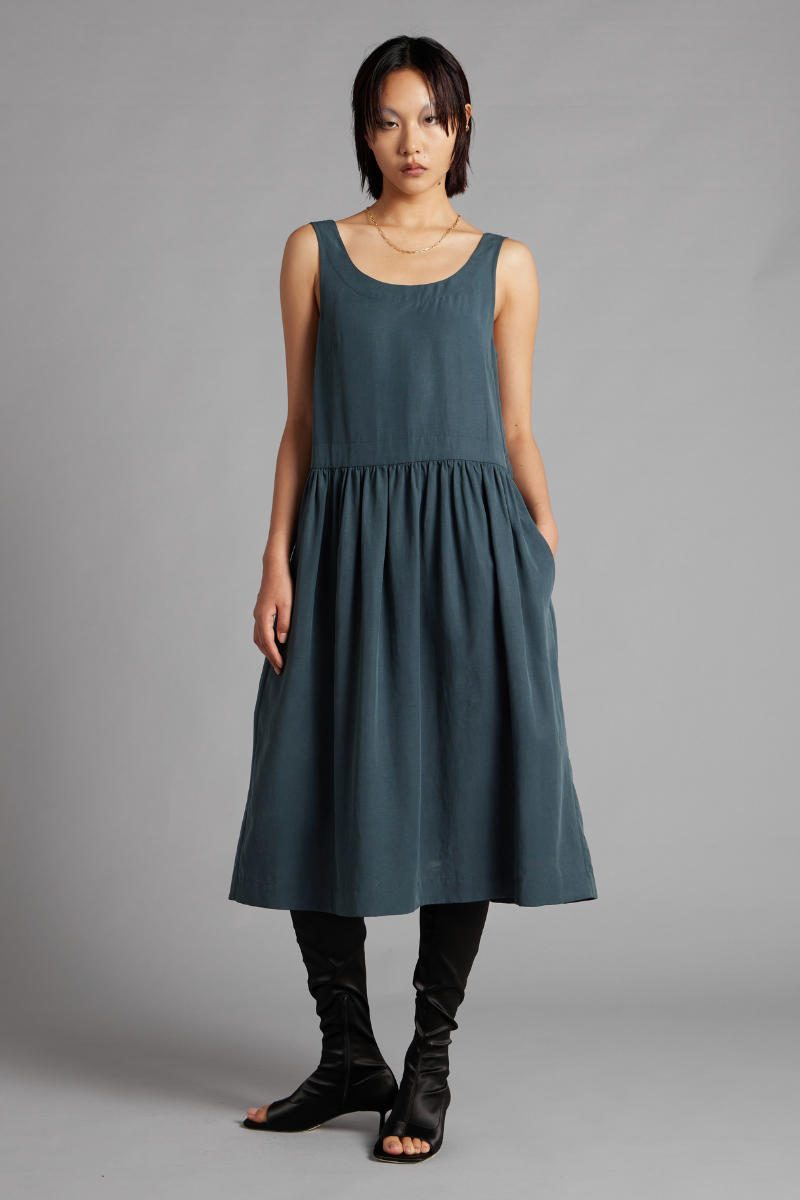 Green Zoe Midi Dress