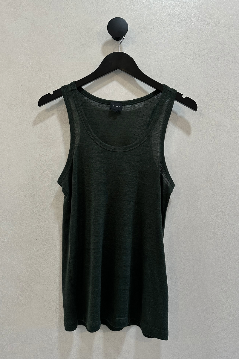 Dark Green Kyoto Hemp Tank