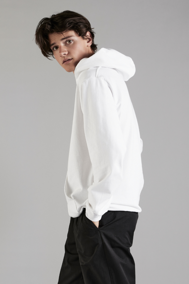 White Circular Cotton GenderU Hoodie