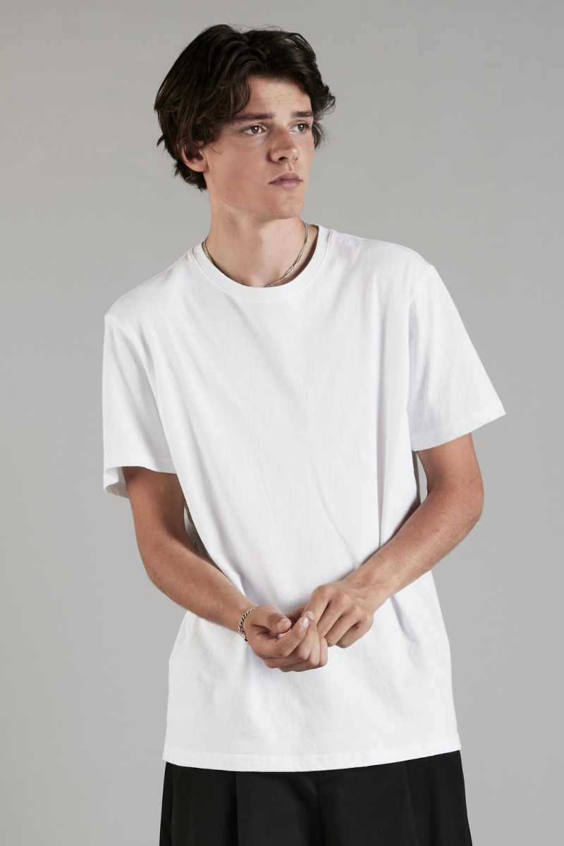 White Circular Cotton GenderU Tee