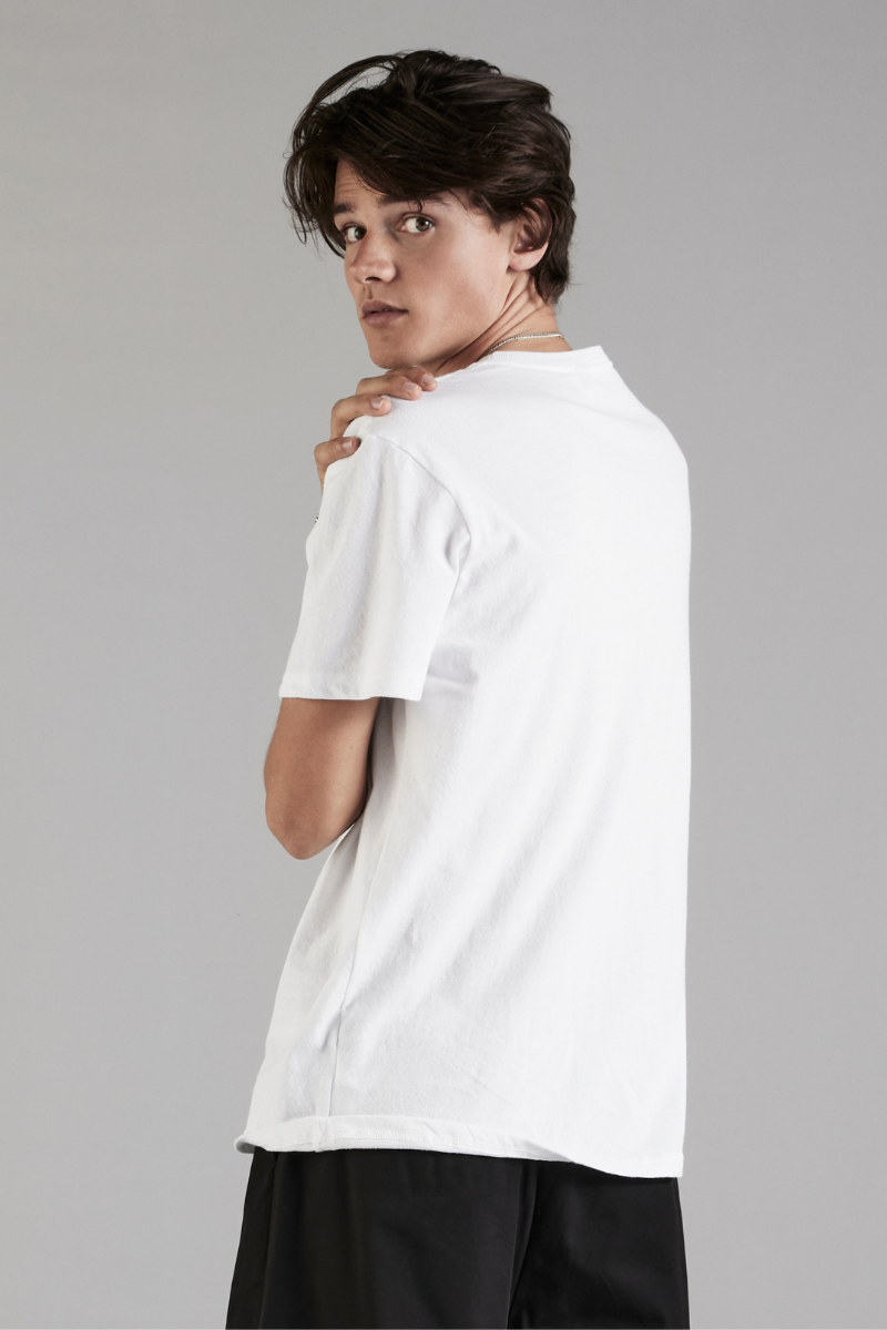 White Circular Cotton GenderU Tee