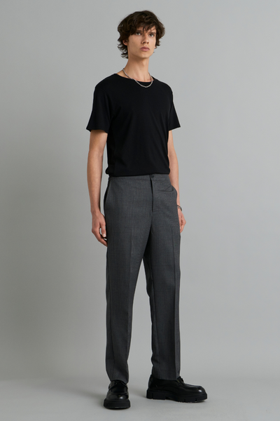 Graphite Check Adie Wool Pants