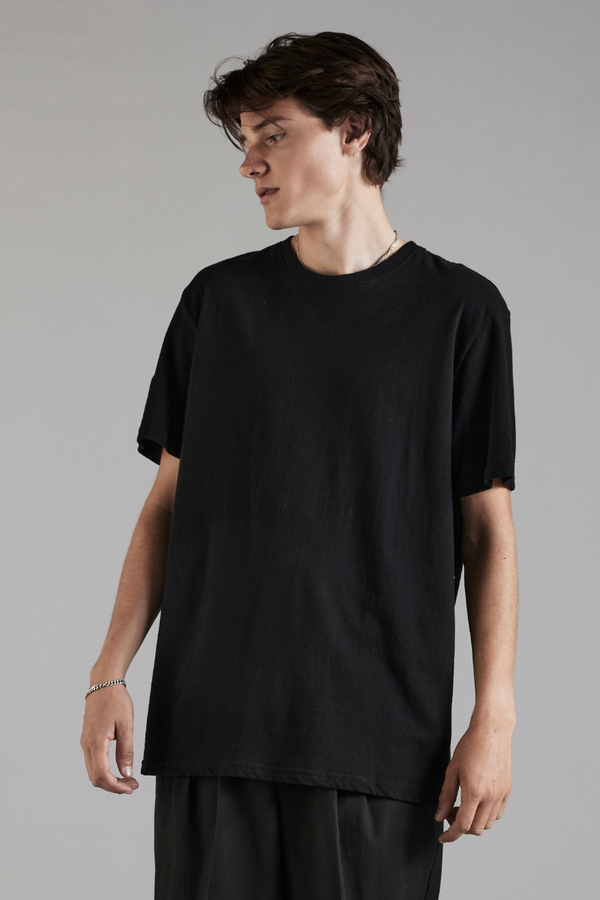 Black Circular Cotton GenderU Tee