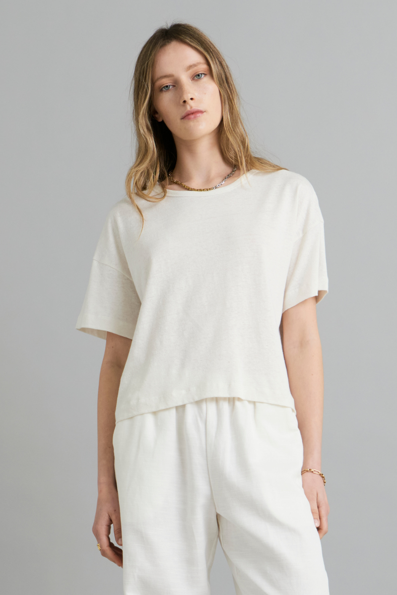 Off White Joben Hemp Cotton Tee