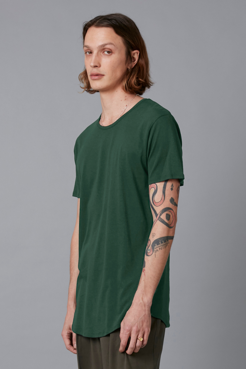 Forest Green Aalto Bamboo Cotton Tee