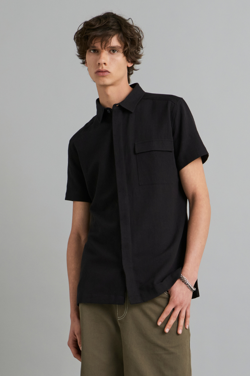 Black Samson Slim Shirt