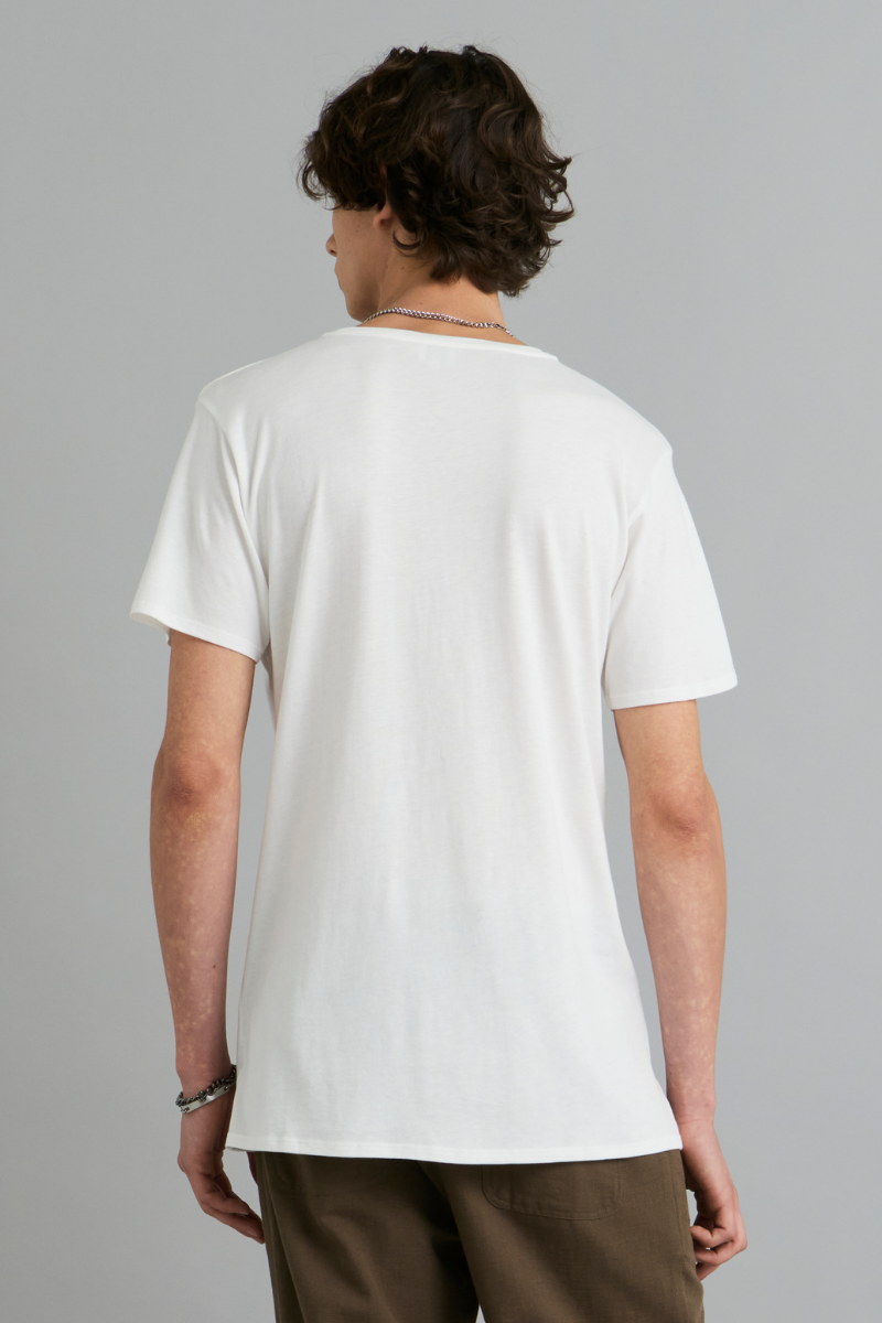 White Tait Bamboo Cotton Tee