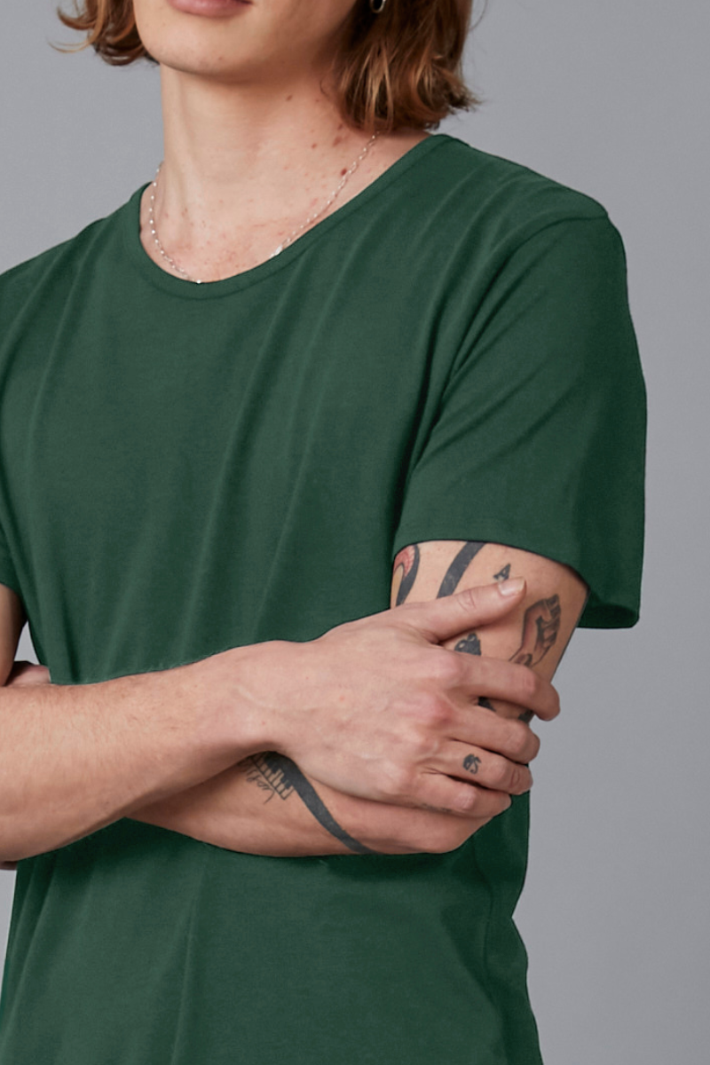 Forest Green Aalto Bamboo Cotton Tee