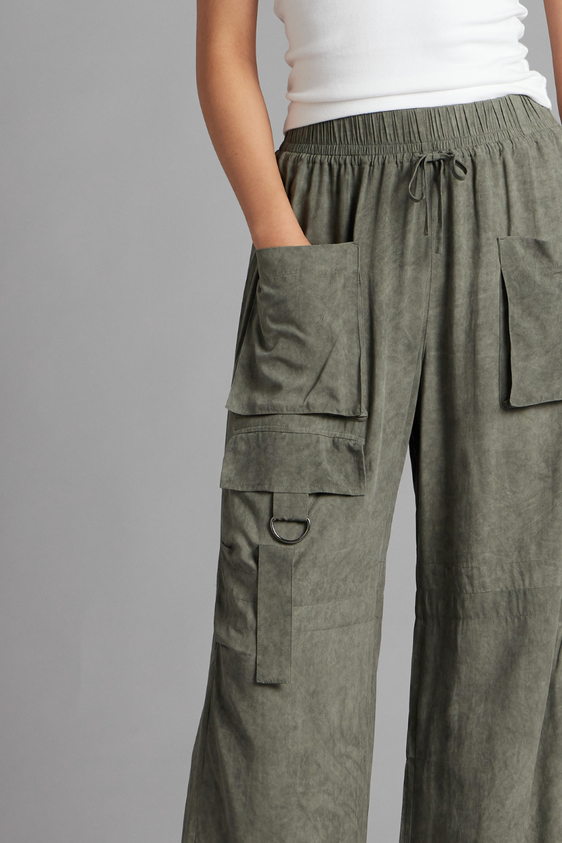 Pale Khaki Agora Utility Pants