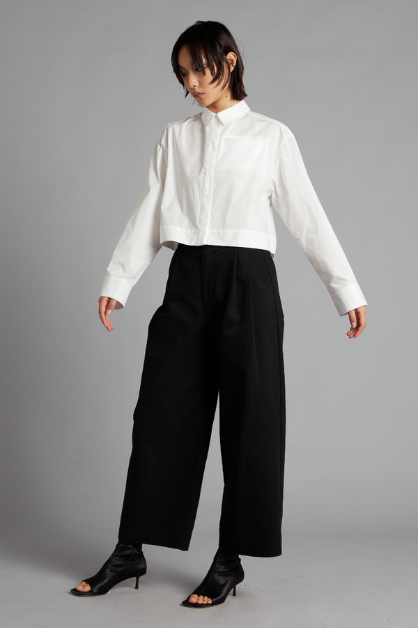 Off-White Rellik Cropped Cotton Shirt