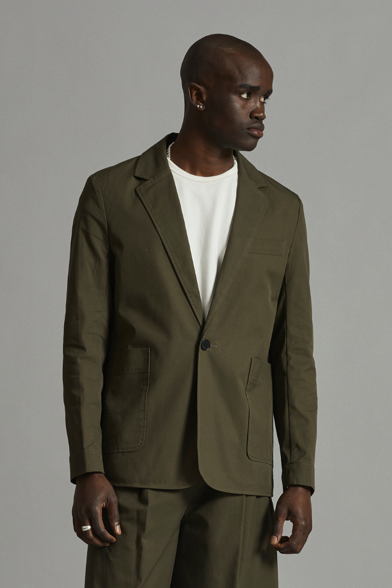 Khaki Lucas GenderU Utility Jacket