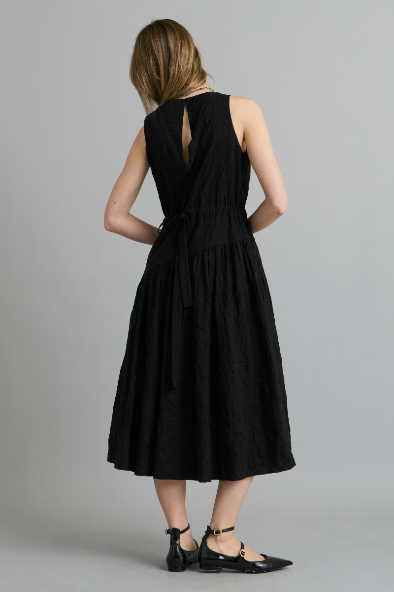 Black Lantern Cotton Sleeveless Dress