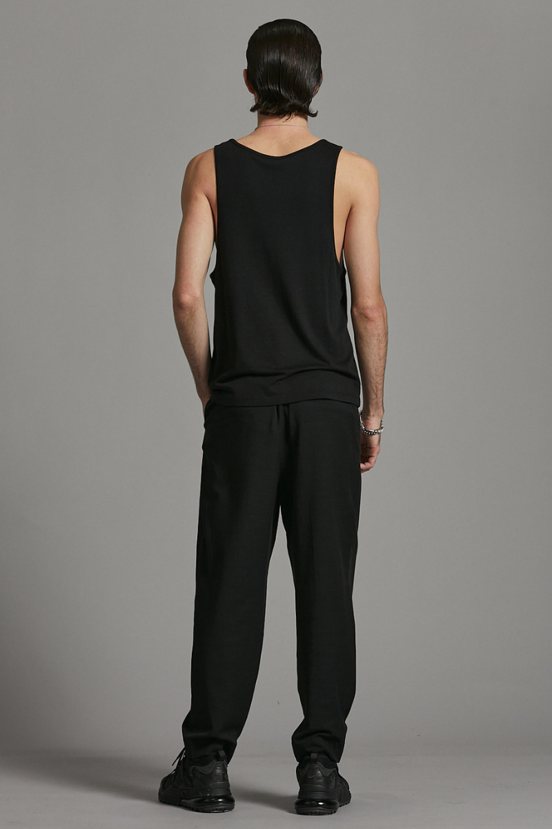 Black Arlo Bamboo Cotton Tank