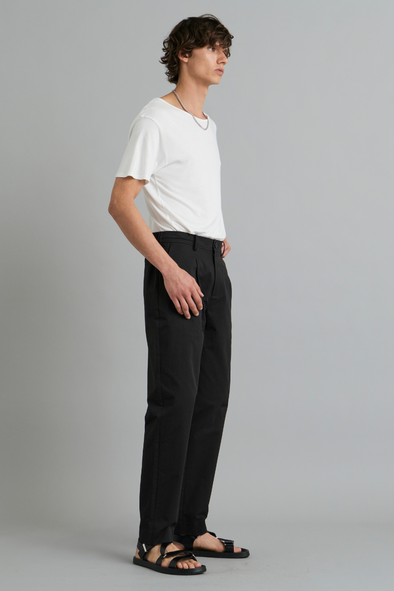 Black Osakie Cotton GenderU Pants