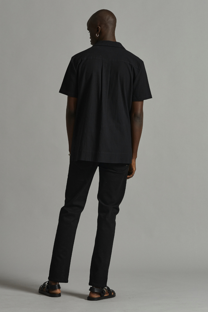 Black Taru Unisex Cotton Shirt