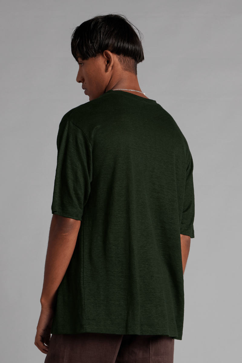 Dark Green Cass GenderU T-Shirt