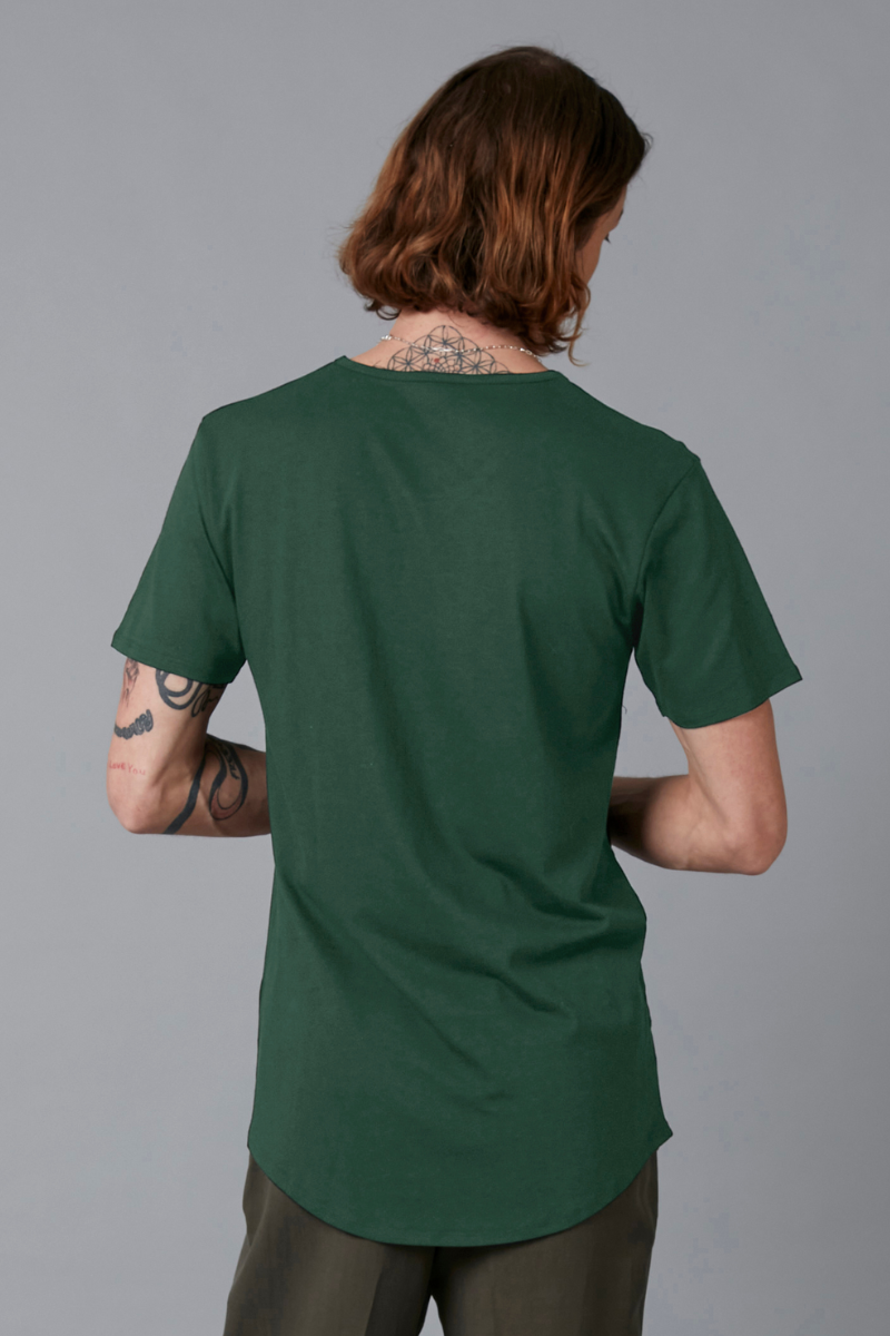 Forest Green Aalto Bamboo Cotton Tee