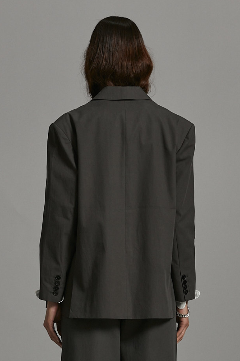 Anthracite Lita GenderU Oversized Jacket