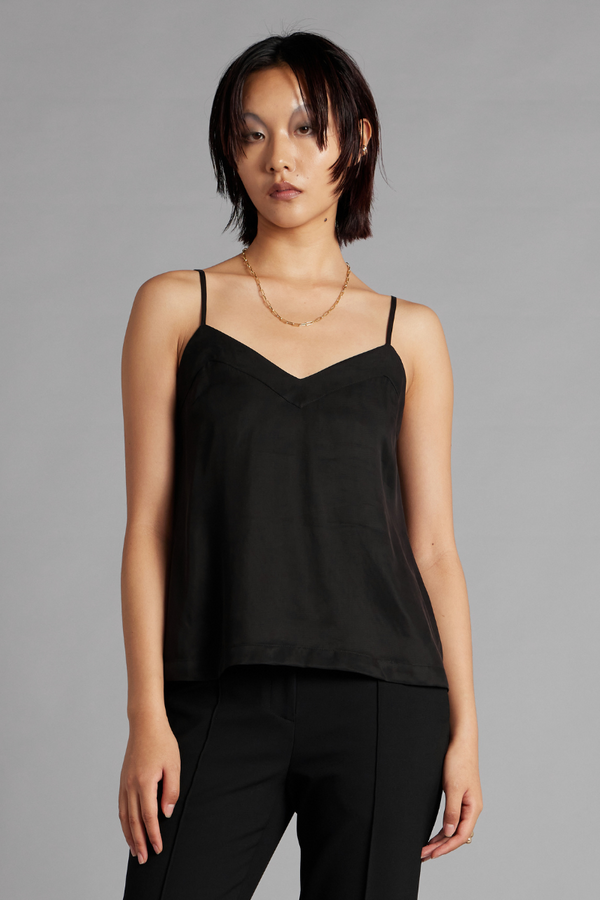 Black Glider Cupro Tencel Cami