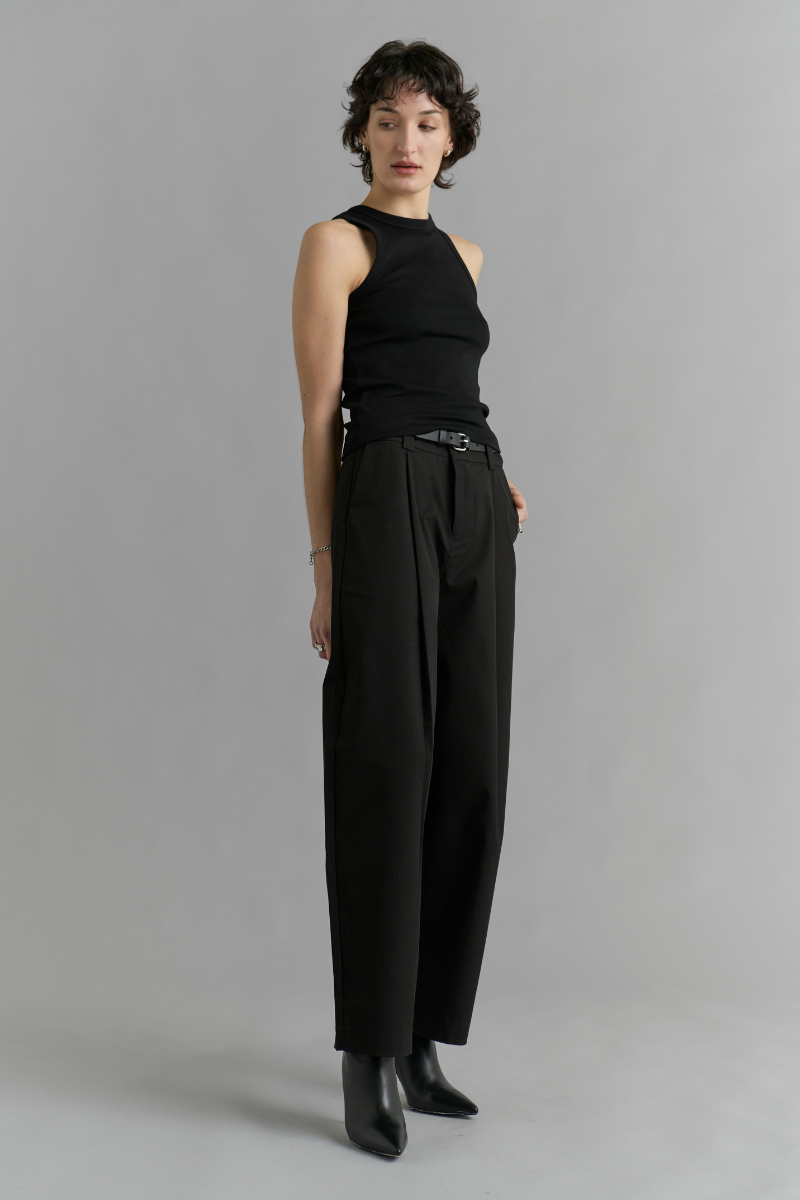 Black Stanton GenderU Cotton Pants