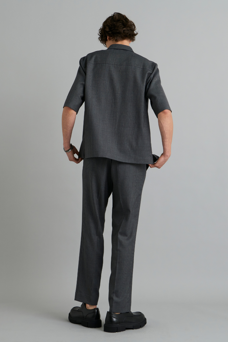 Graphite Check Adie Wool Pants