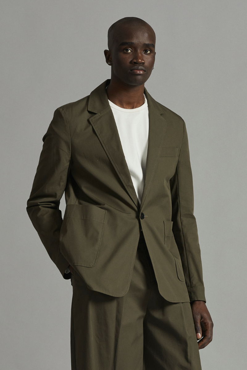 Khaki Lucas GenderU Utility Jacket