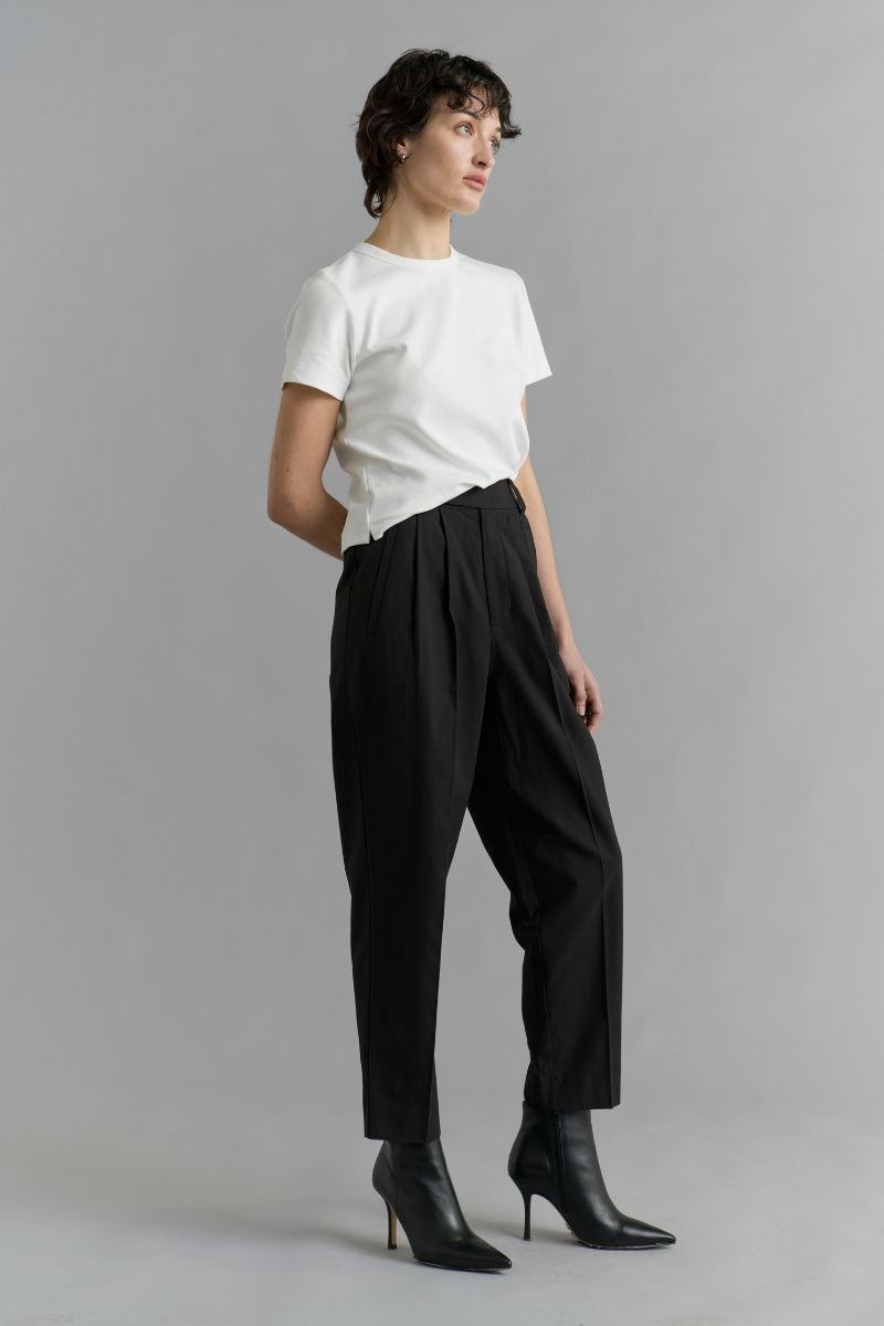 Black Bowie Tencel Cotton GenderU Pants