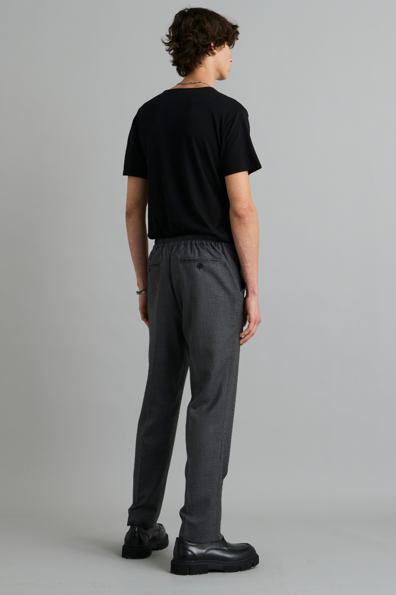 Graphite Check Adie Wool Pants