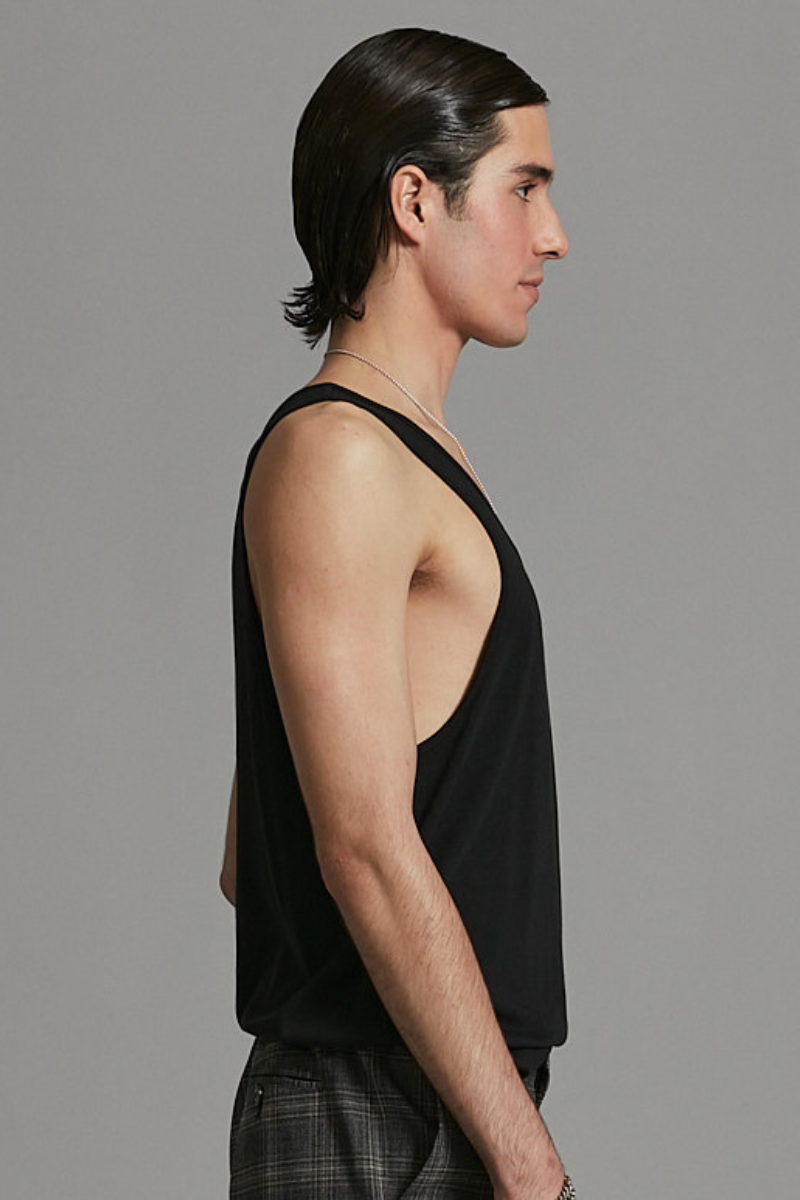 Black Arlo Bamboo Cotton Tank