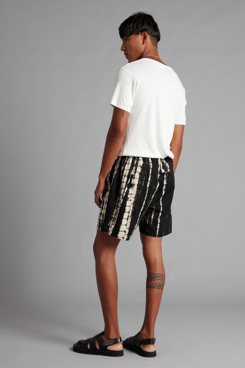 Black Tie-Dye Zalto GenderU Short