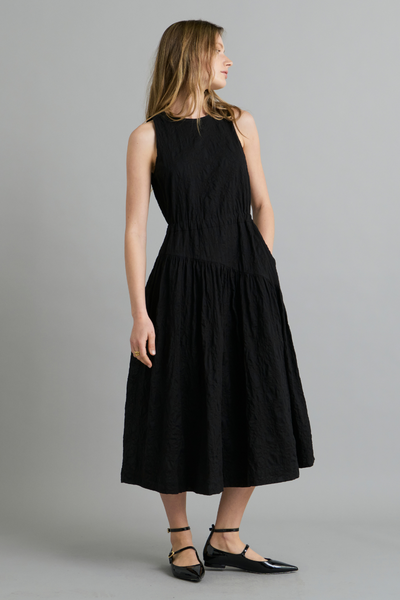 Black Lantern Cotton Sleeveless Dress