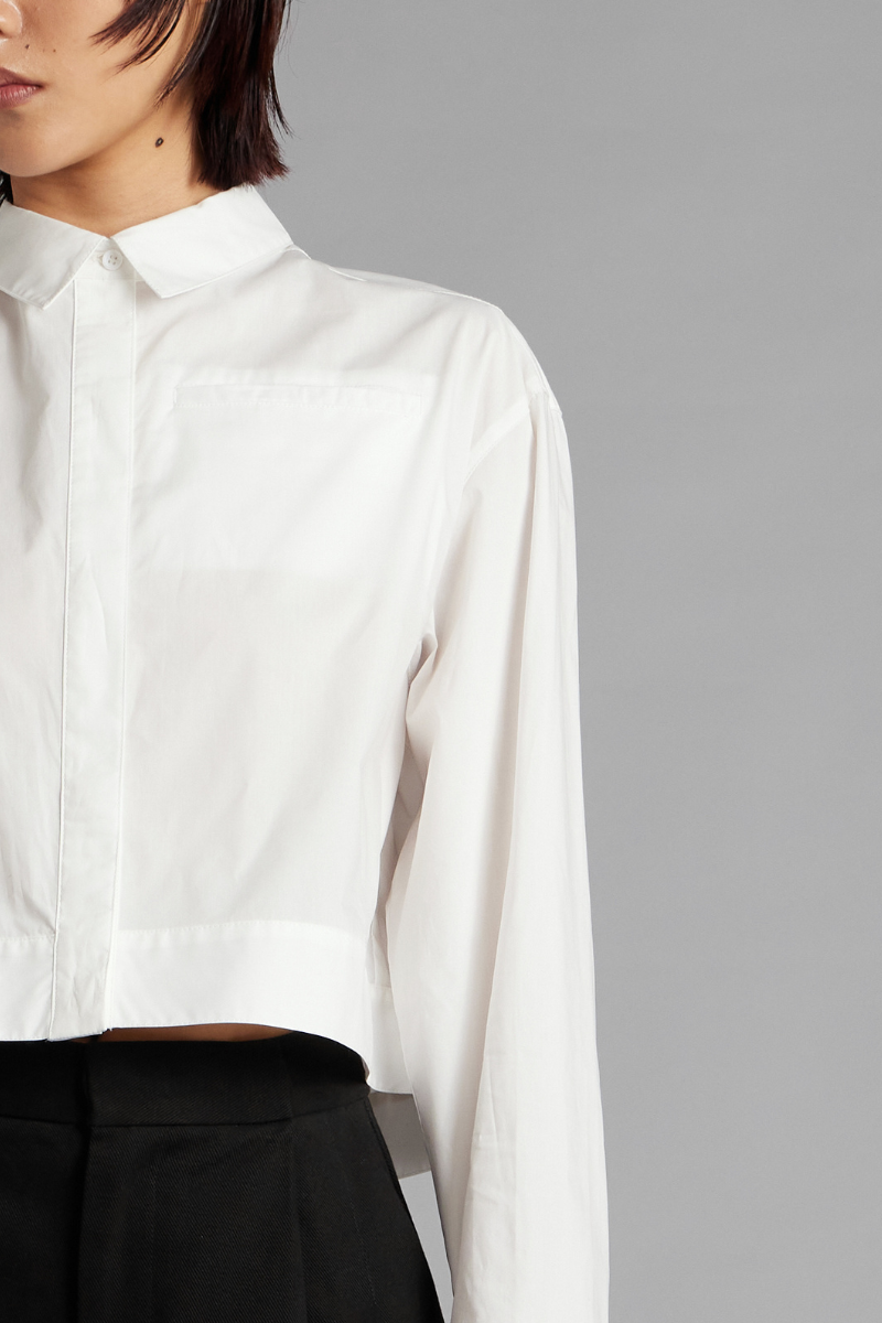 Off-White Rellik Cropped Cotton Shirt