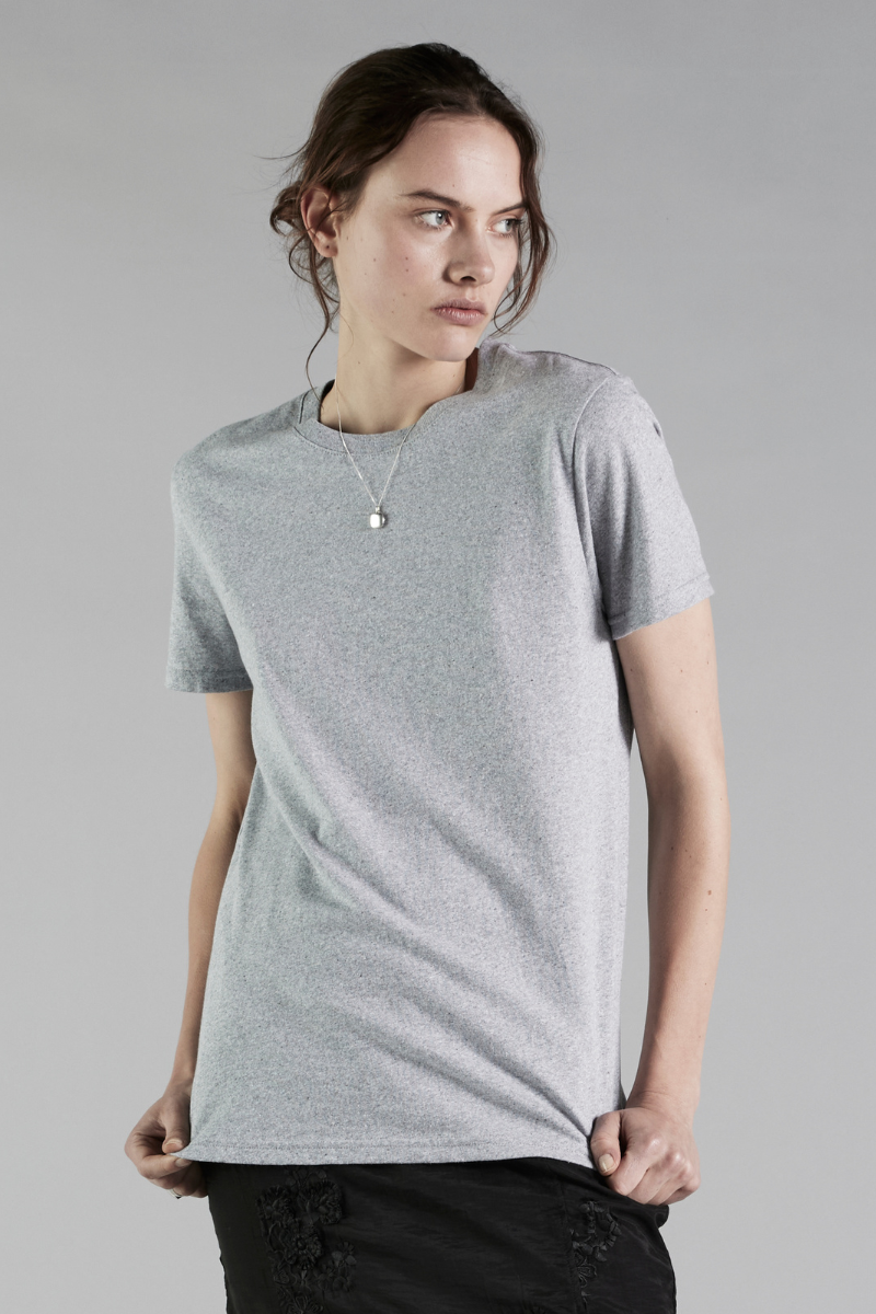 Grey Circular Cotton GenderU Tee