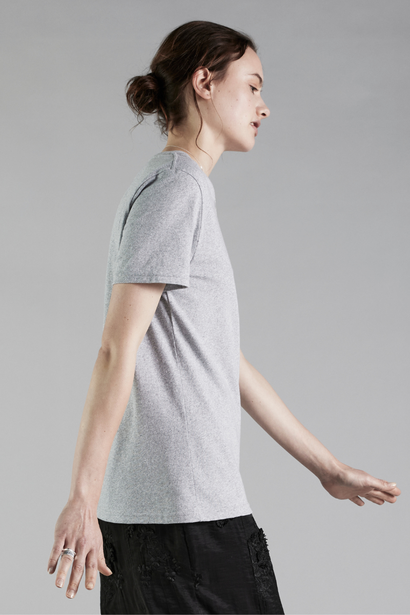 Grey Circular Cotton GenderU Tee