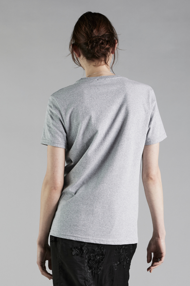 Grey Circular Cotton GenderU Tee