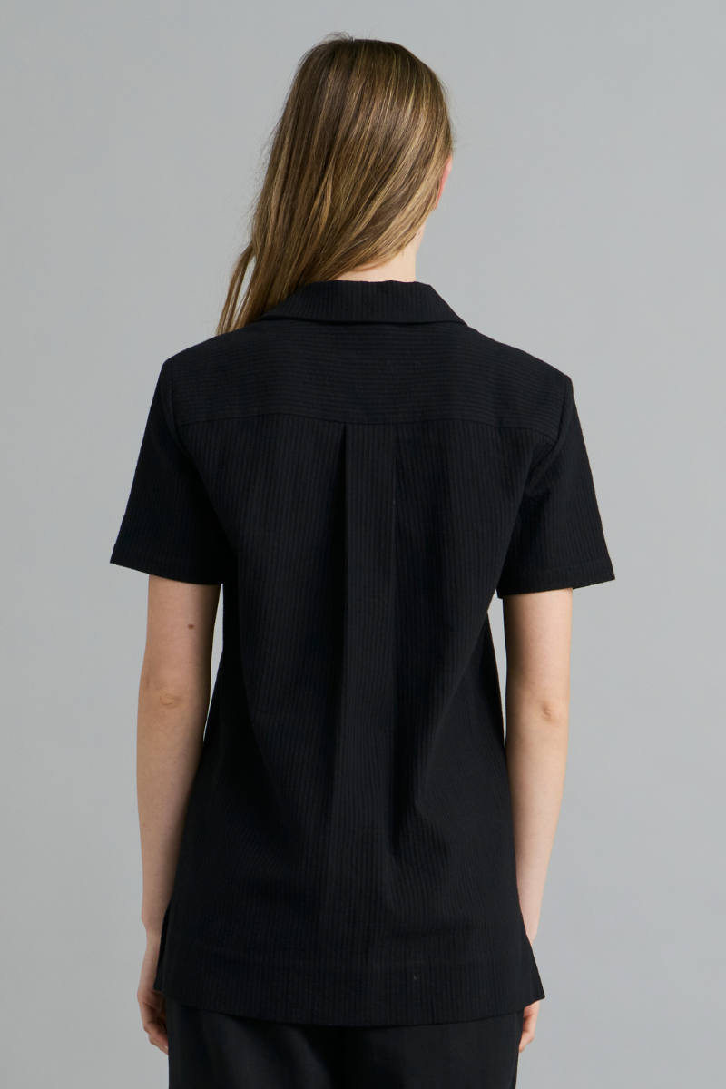 Black Taru Unisex Cotton Shirt