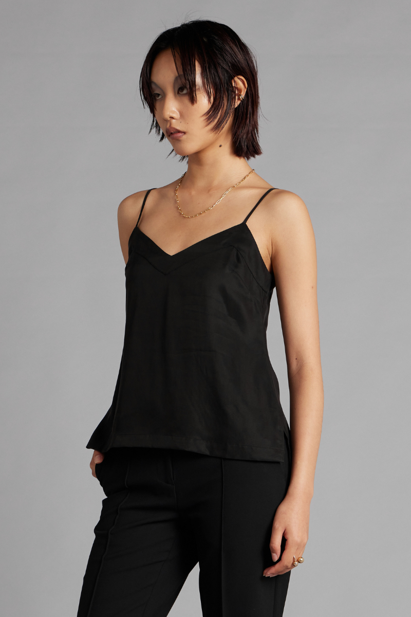 Black Glider Cupro Tencel Cami