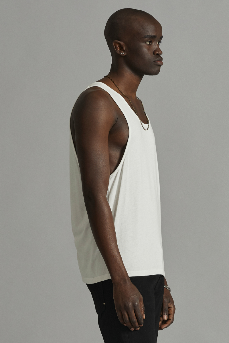 Off-White Arlo Bamboo Cotton Tank