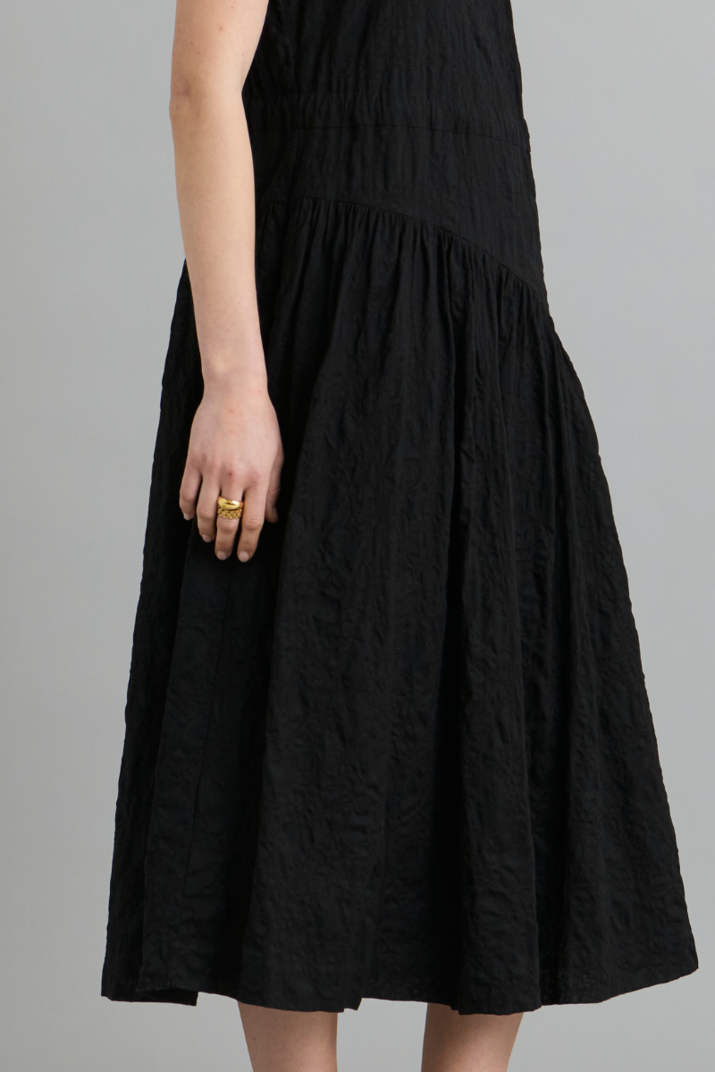 Black Lantern Cotton Sleeveless Dress