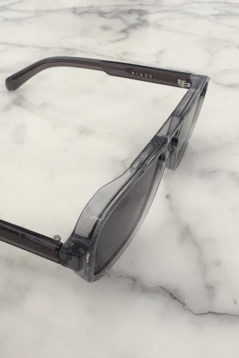 Grey Crystal Axis Aviator Sunglasses